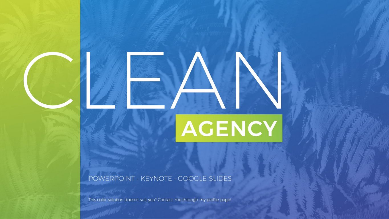 Clean Agency, Presentation Templates GraphicRiver